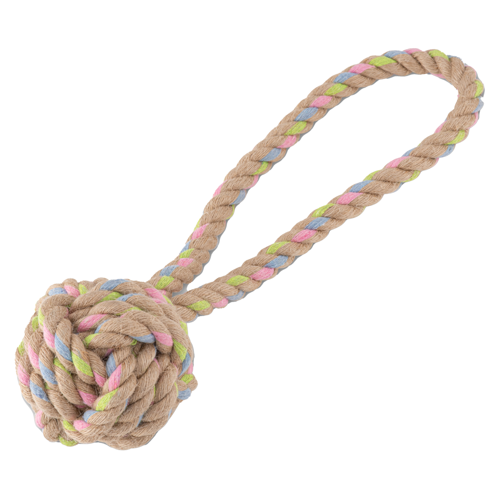 Beco Hemp Rope Ball with Rope LG