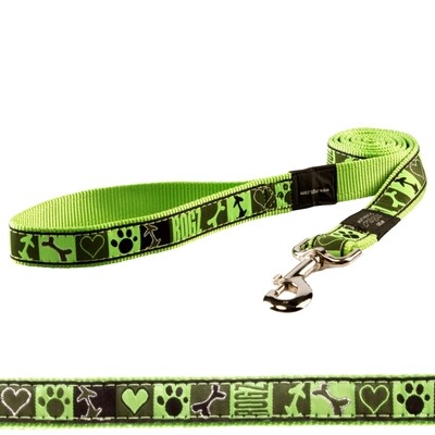 Rogz Fancy Dress Lead - Lime Juice, Medium