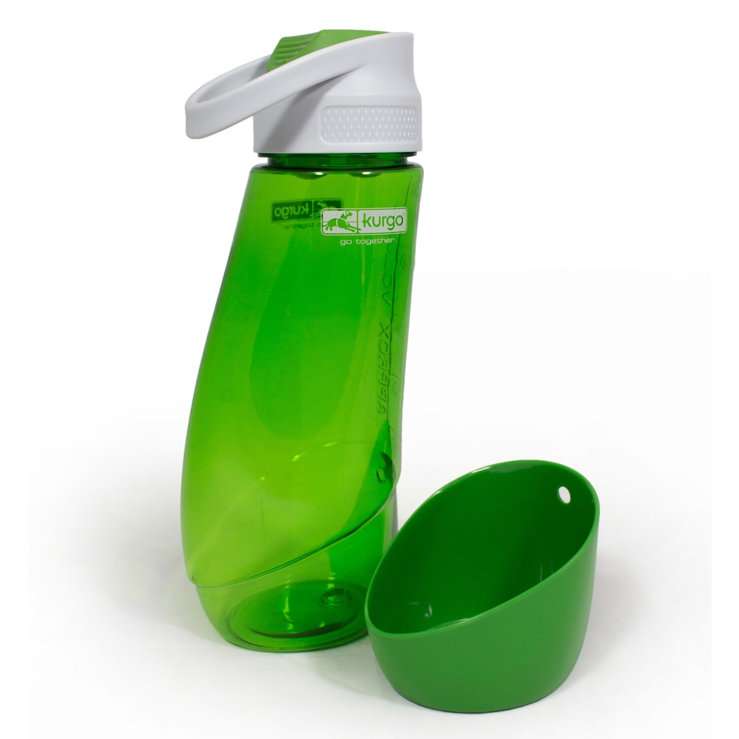 Gourd Water Bottle and Bowl -Green