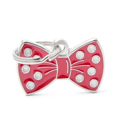 My Family Charm - Red Bow