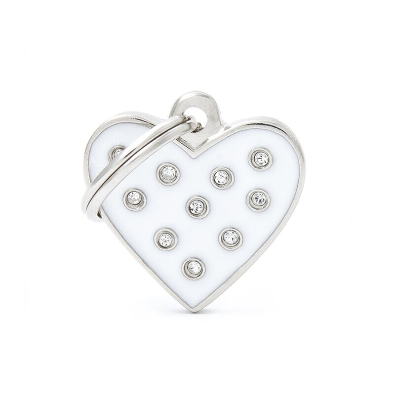 My Family Chic White Heart