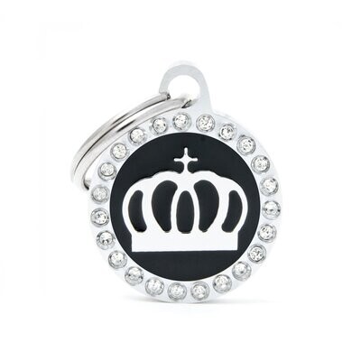 My Family Glam Black Crown Heart