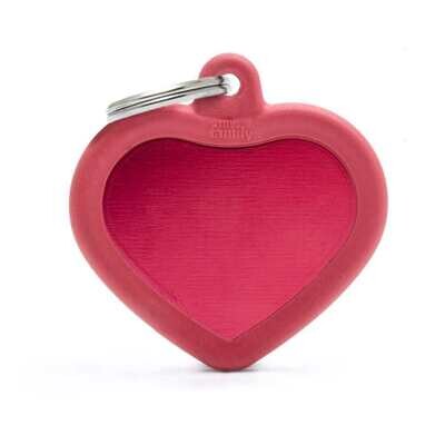 My Family Aluminium Red Heart with Rubber