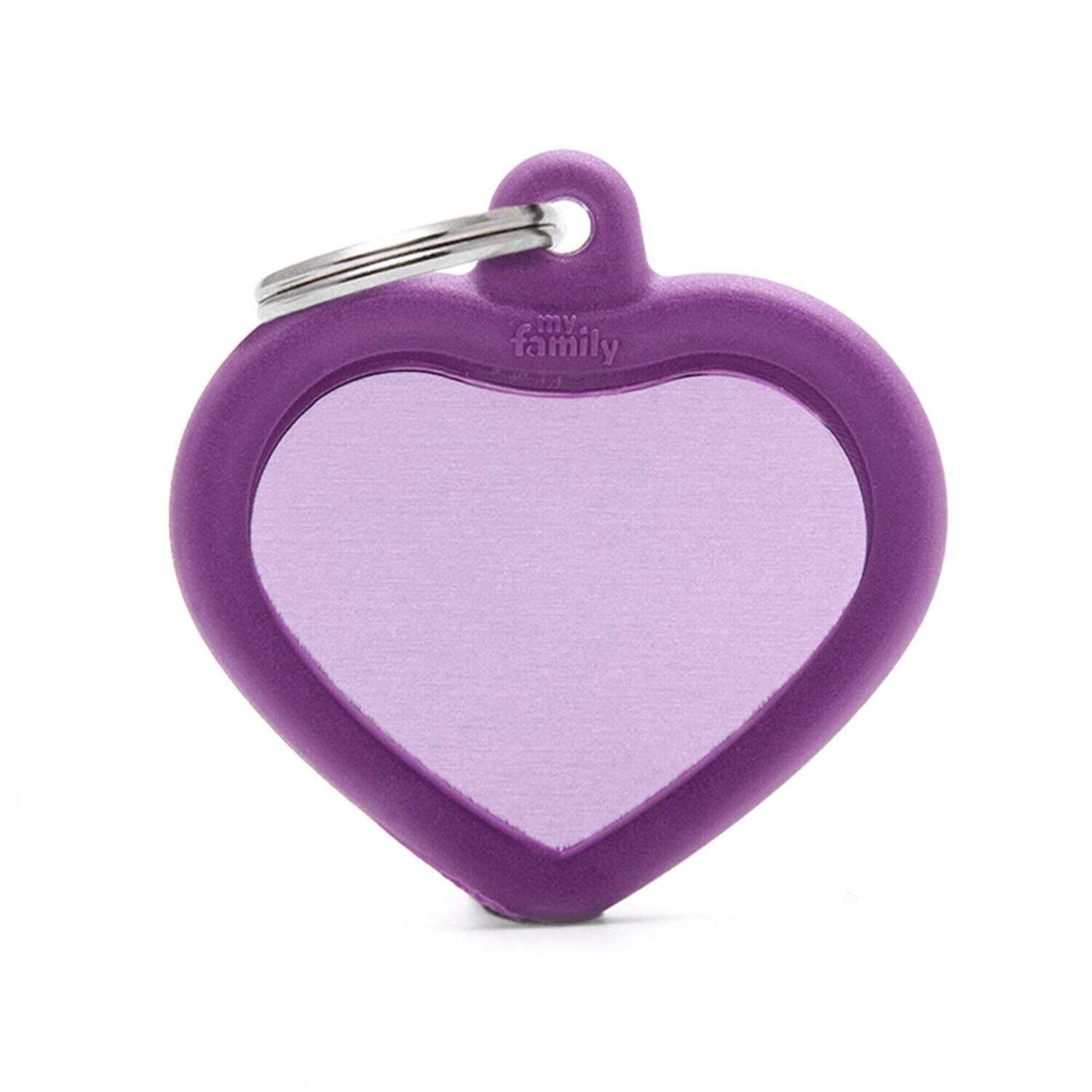 My Family Aluminium Purple Heart with Rubber