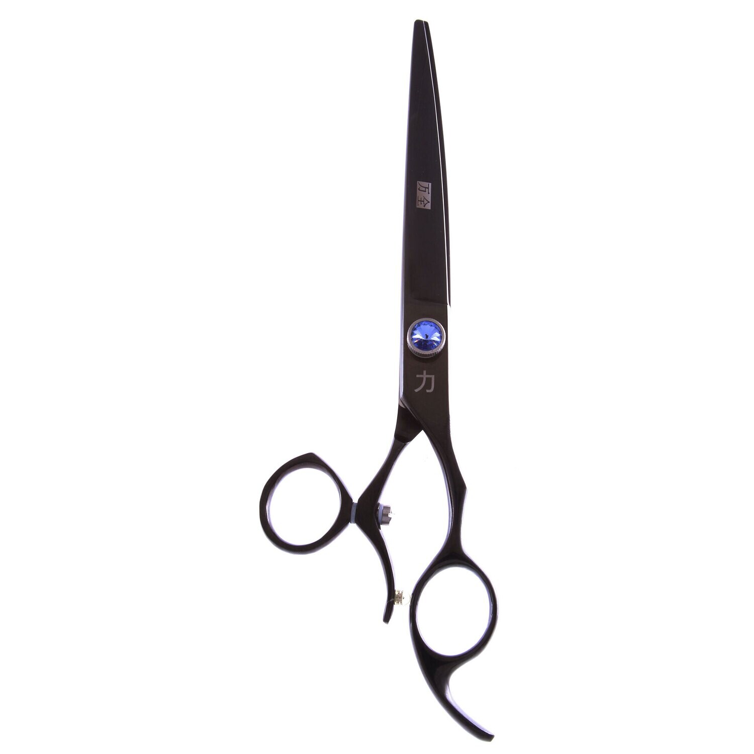 8.0-Inch Japanese 440C, 360° SWIVEL Professional Pet Grooming STRAIGHT Cutting Scissor with Delicate Black Screw