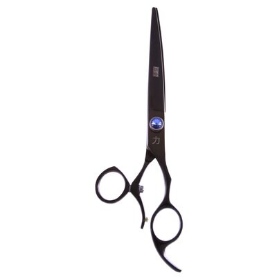 Scissors - 8.0-Inch Japanese 440C, 360° SWIVEL Professional Pet Grooming STRAIGHT Cutting Scissor with Delicate Black Screw