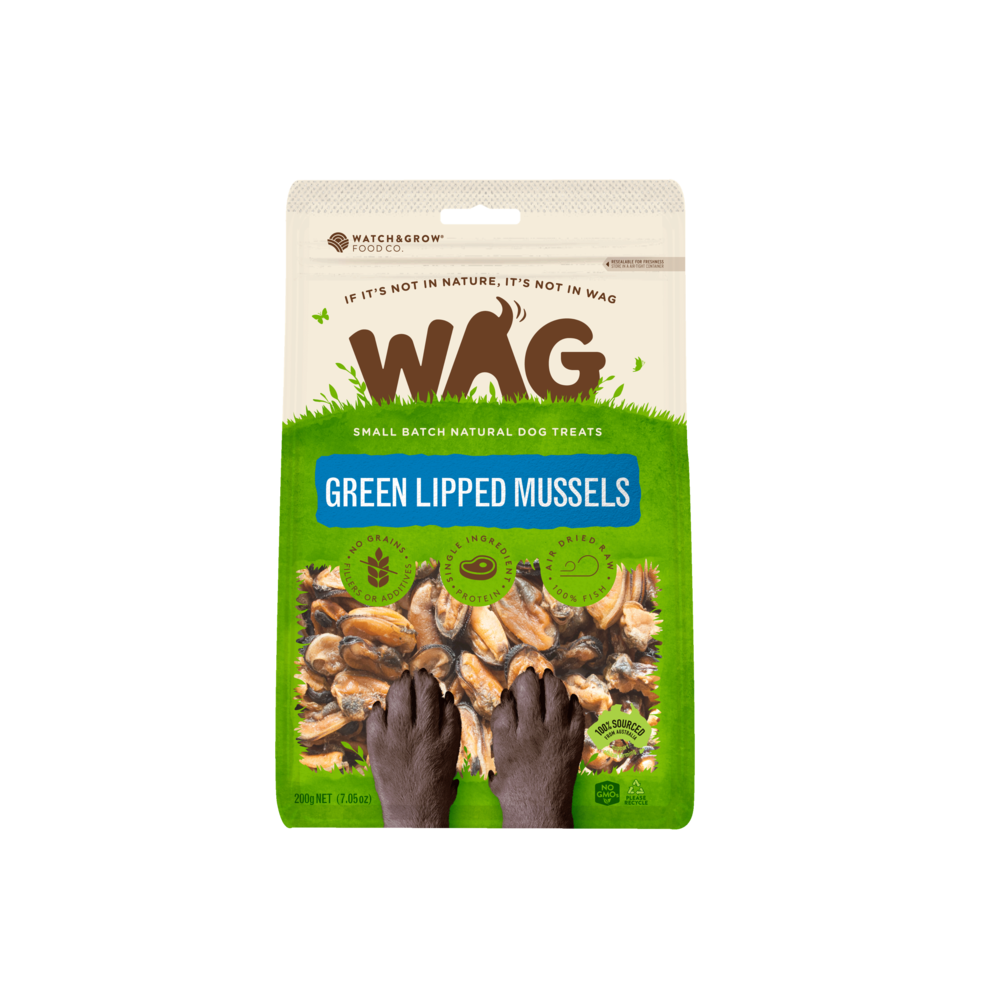 GetWag Green Lipped Mussels (200g Bag)
