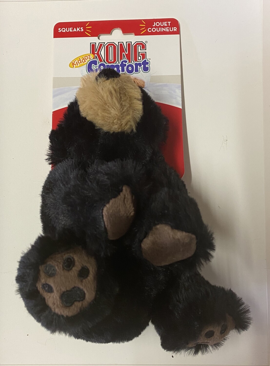 KONG Comfort Kiddos Bear Plush Squeak Dog Toy _Small