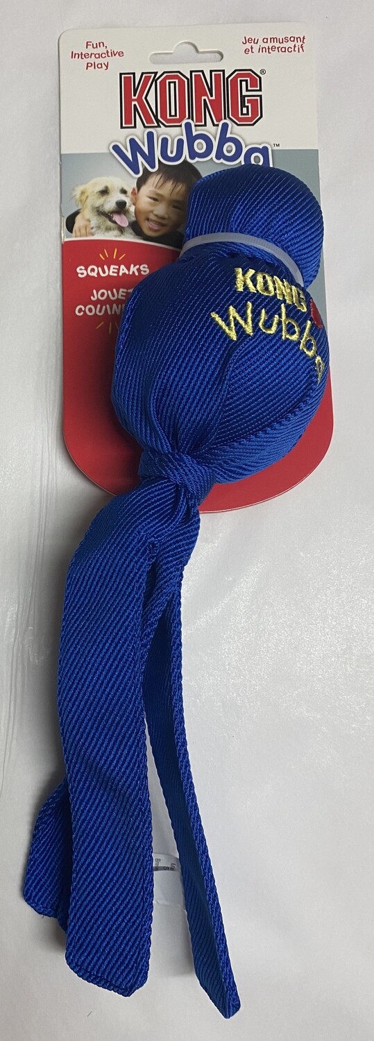 KONG Wubba Dog Toy _large: Blue