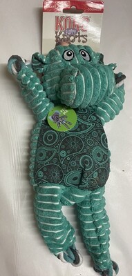 KONG Floppy Knots Hippo.  MED/LGE