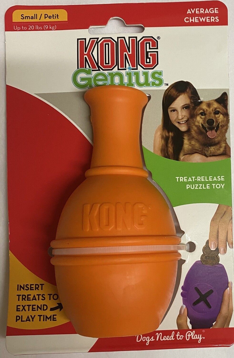 KONG GENIUS LEO (Small)- Orange