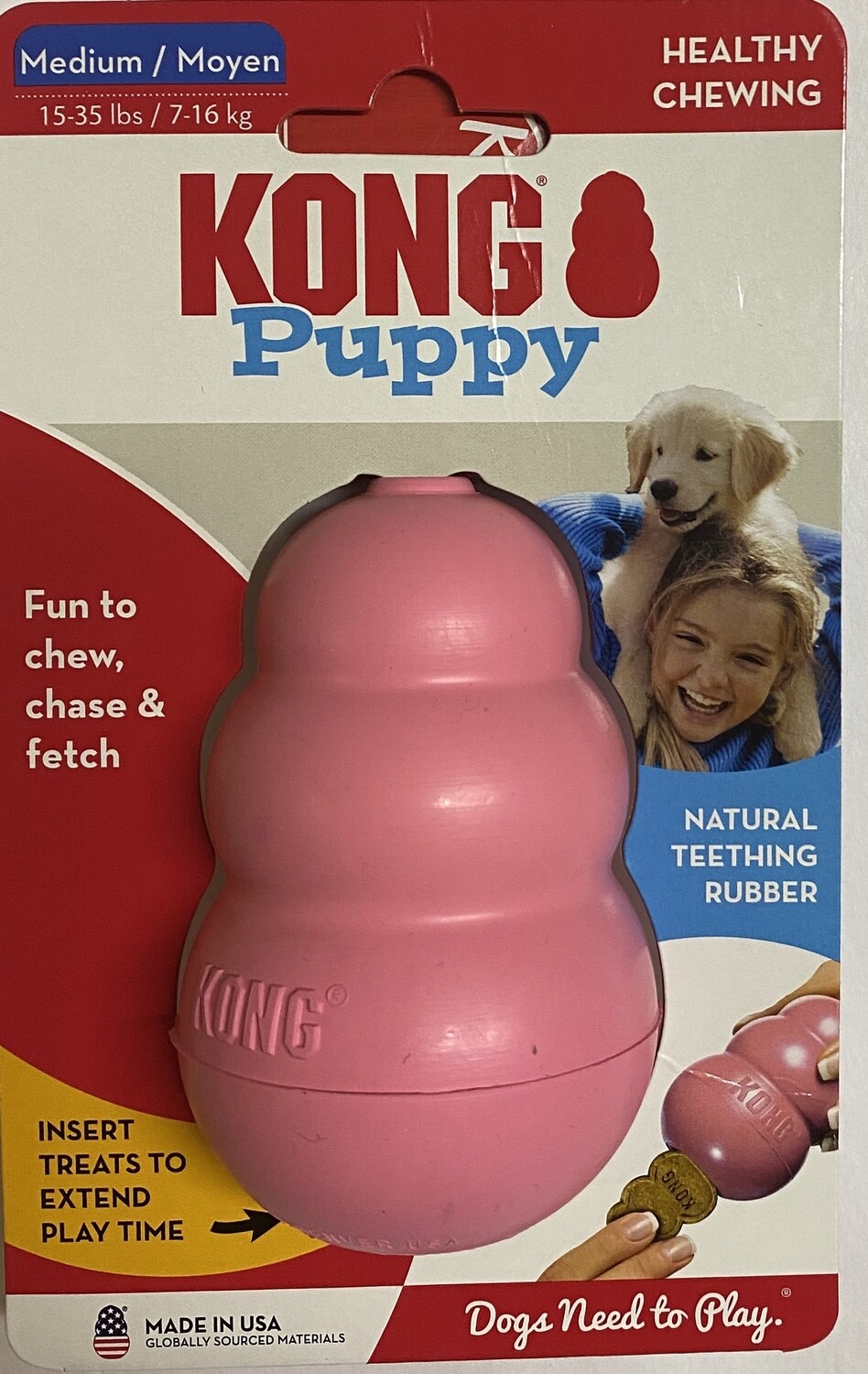 KONG Puppy Medium_ Pink