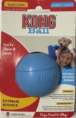 KONG Puppy Ball Blue- Small.