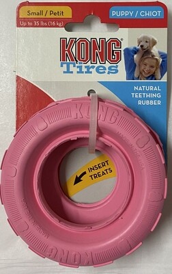 KONG Puppy Tire_Small. Pink