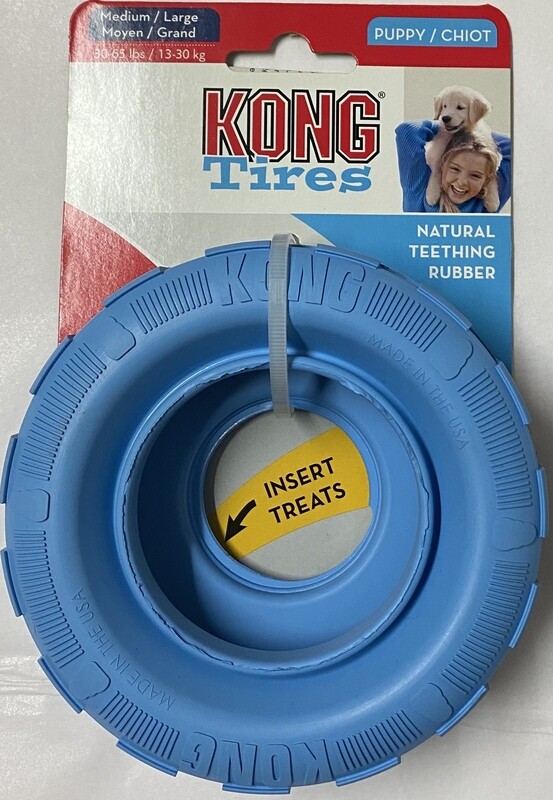 KONG Puppy Tire Blue MED/LARGE