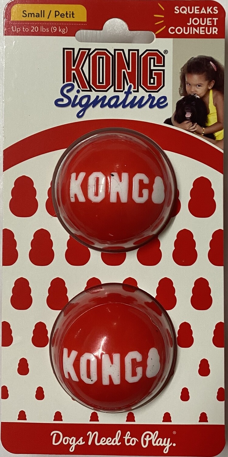KONG Signature Balls - Small 2 pk