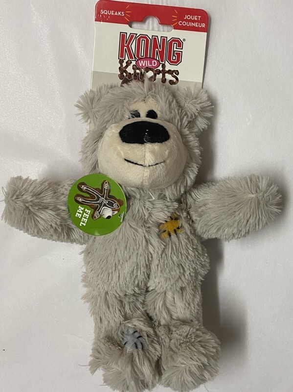 KONG Wild Knots Bear Grey S/M