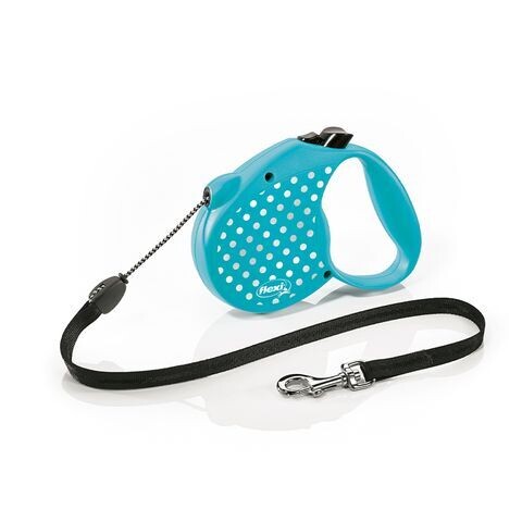 Flexi™ Dots CORD Retractable Leash Silver MED