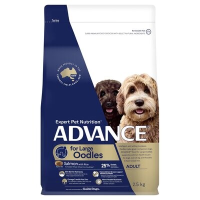 ADVANCE™ Oodles Large Breed Adult Salmon with Rice Dry Dog Food 2.5kg