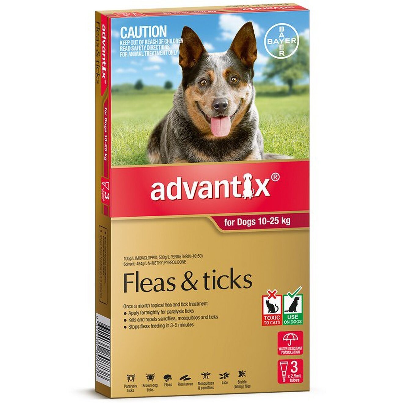 Advantix for Dogs - For dogs 10 - 25 kg. 3 pck
