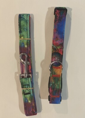 Collar and Lead Set - Large. Planet Galactic