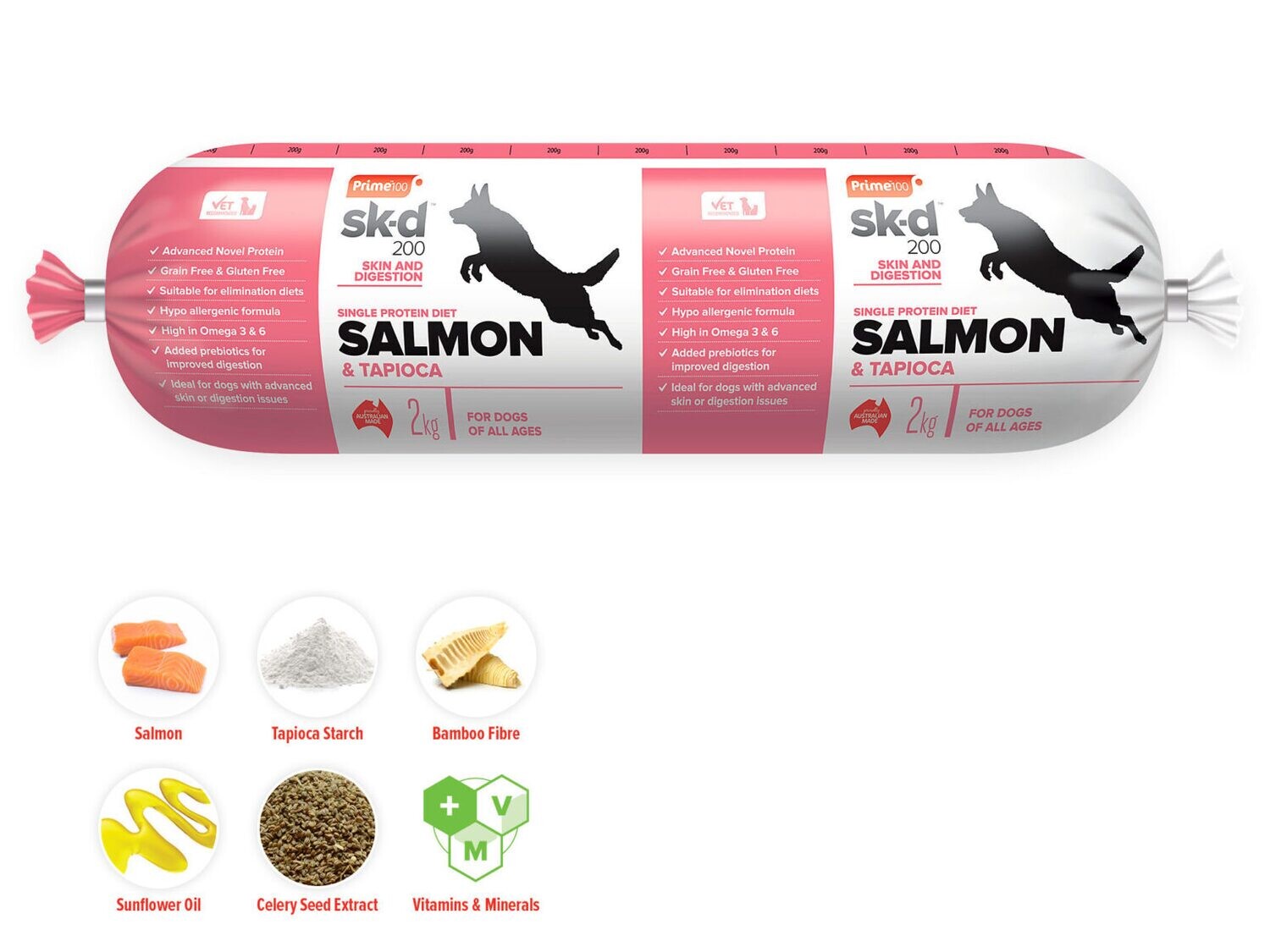 Prime 100 SK-D Salmon and Tapioca 2 kgs