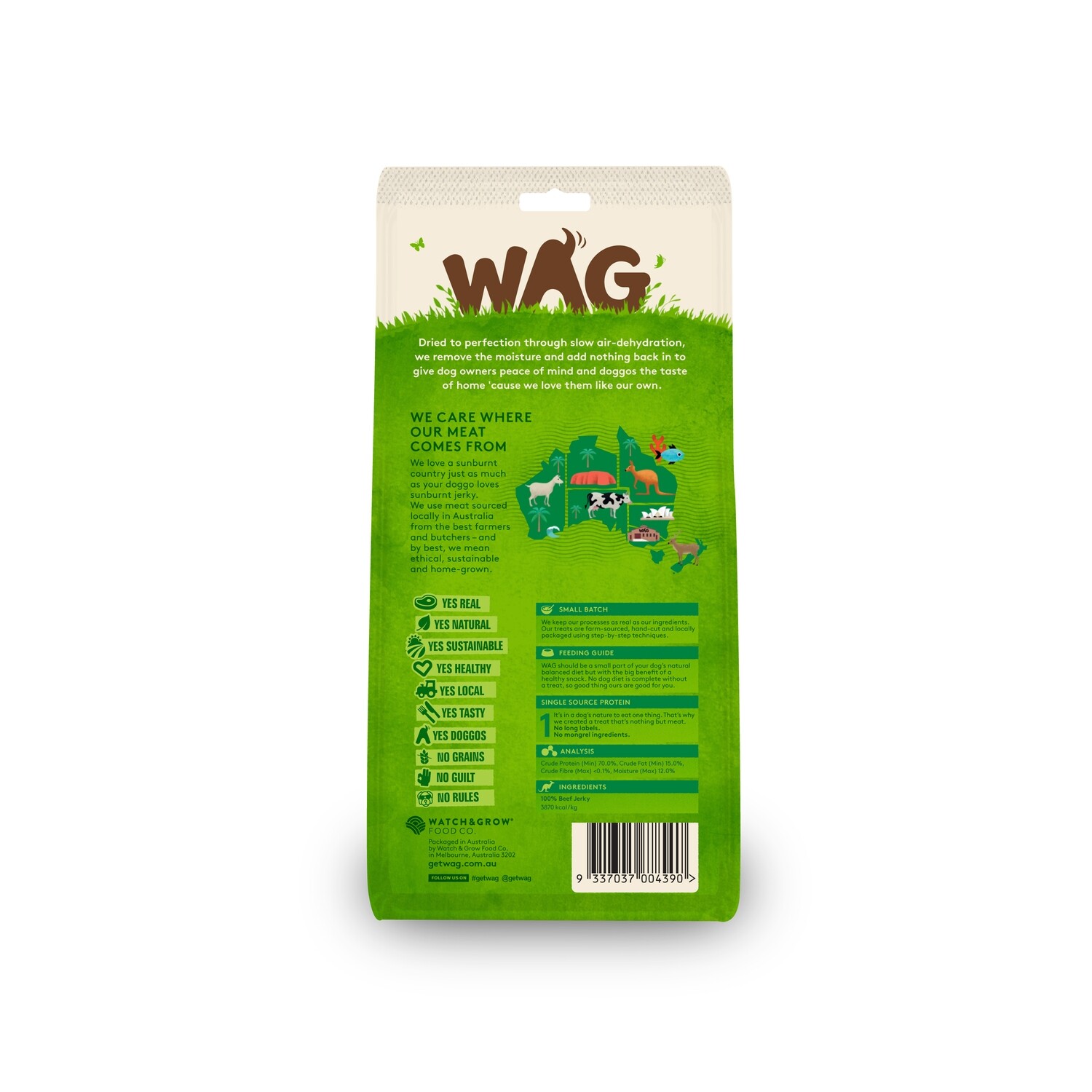 GetWag Beef Jerkey (50g Bag)