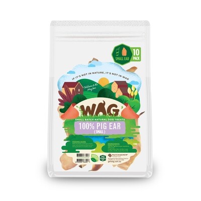 GetWag Small Pig Ears 10 in Pack.