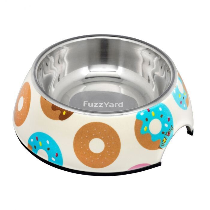 FuzzYard Easy Feeder Bowl - Go Nuts for Donuts SM