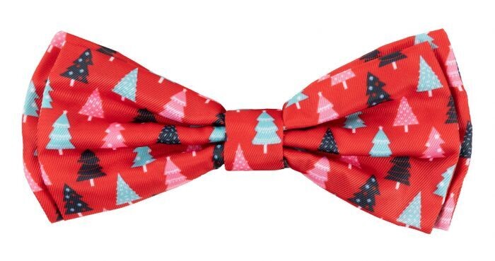 FuzzYard Bowtie Christmas Trees Red LG