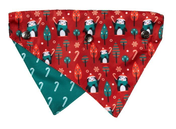 FuzzYard Winter Penguins Bandana M/L