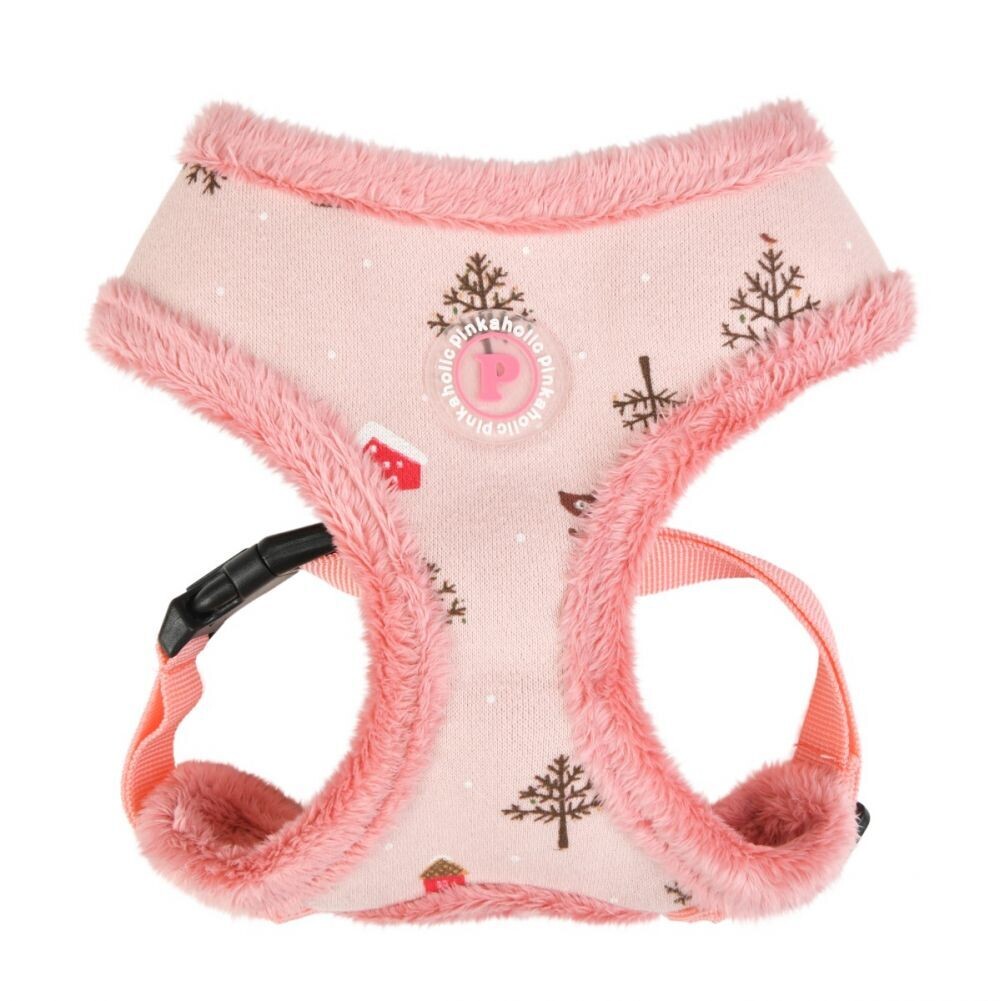Pinkaholic Eira Harness by Puppia. Indian Pink, Medium