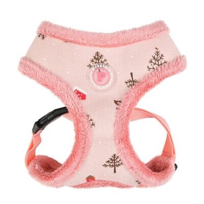 Pinkaholic Eira Harness by Puppia. Indian Pink, Large