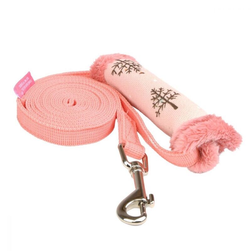 Pinkaholic Eira Leash by Puppia, Indian Pink. Medium