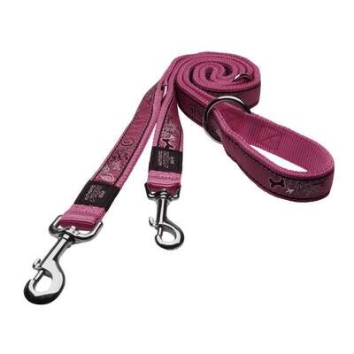 Rogz Fancy Dress Lead - Pink Bone Large