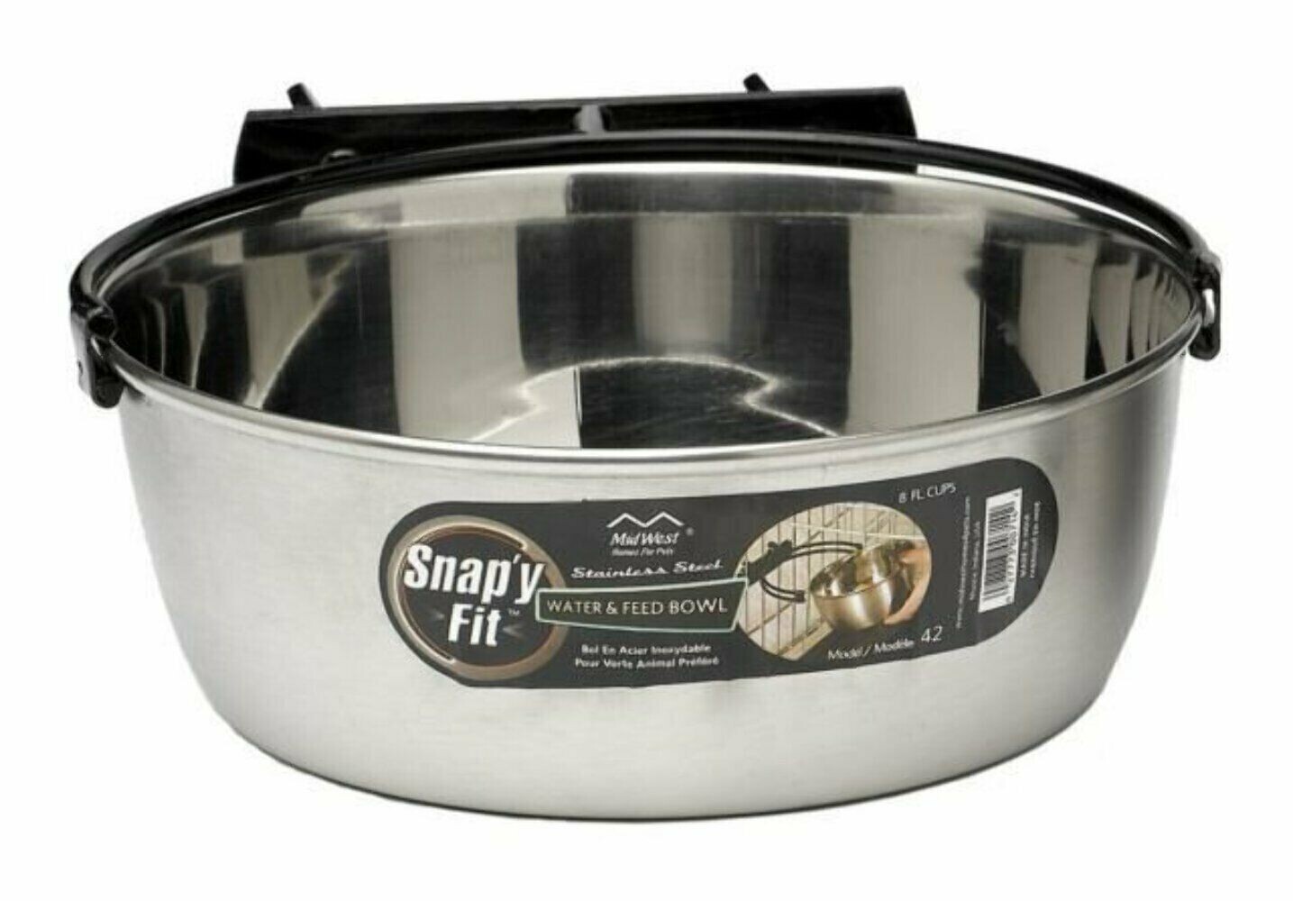 MidWest Snapy Fit Crate Bowl - 1900ml / 60fl/oz