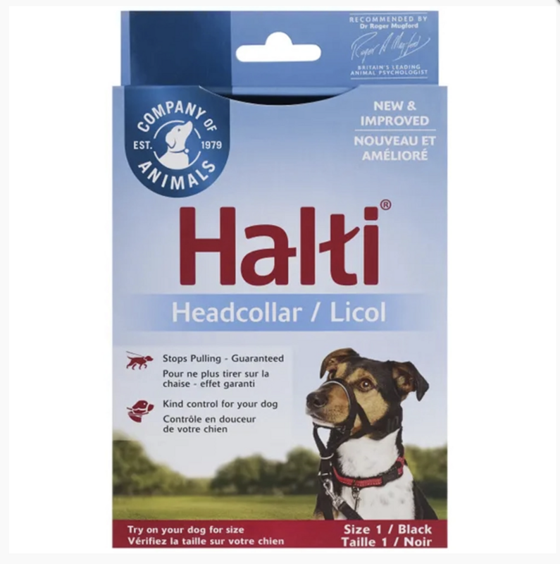Halti Head Collar, Size 1 BLACK