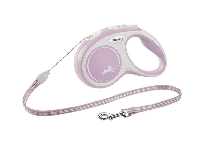 flexi™ New Comfort Retractrable Leash. Size Small. ROSE
Cord 5 m
