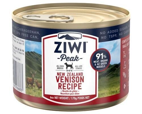 ZIWI Peak Dog Venison Recipe Can 170G