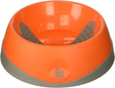 LickiMat OH Bowl® Oral Health Bowl for Dogs, Small, ORANGE