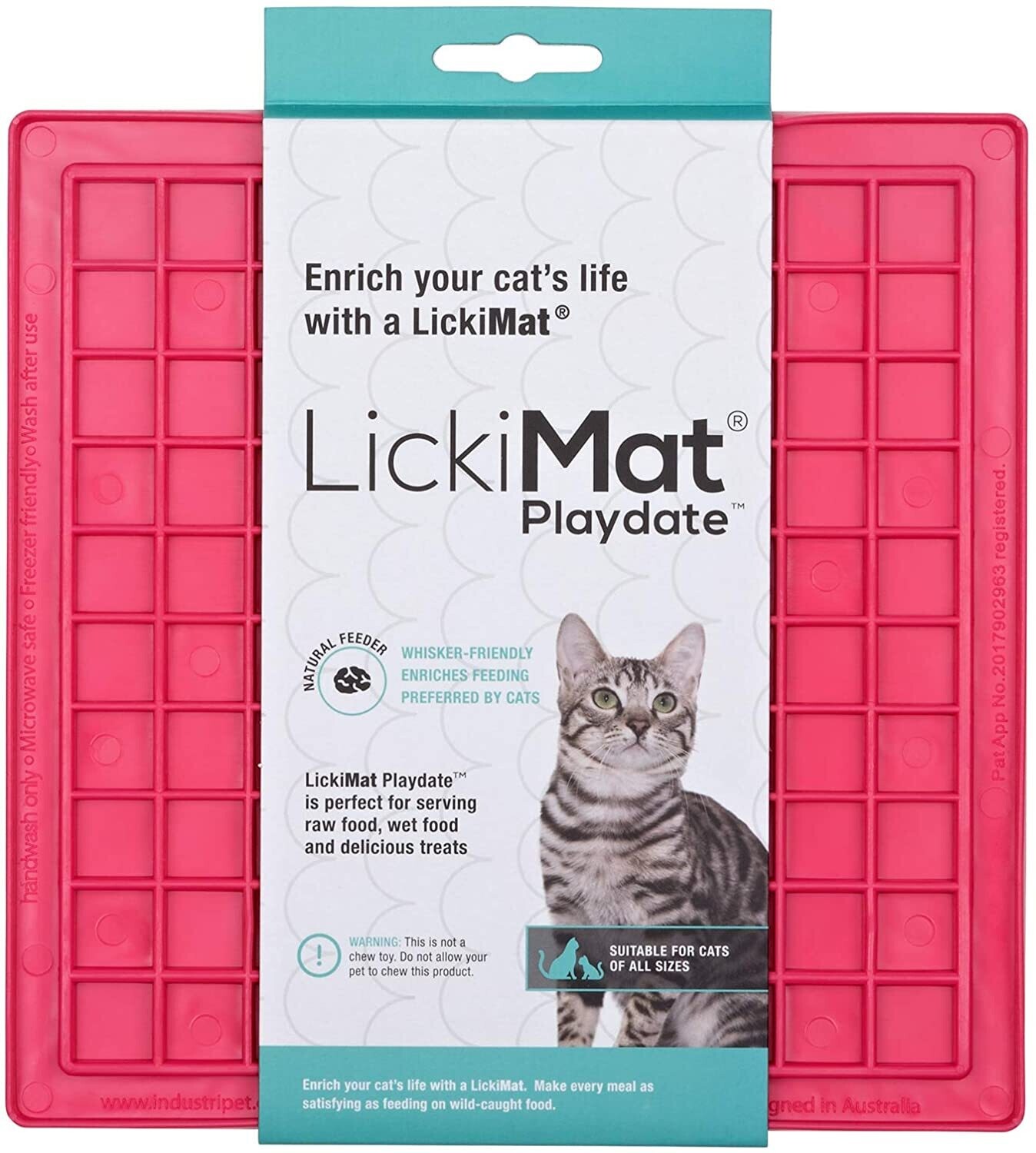 LickiMat® Classic Playdate™. SUITABLE FOR CATS
