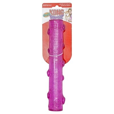 KONG Squeezz Crackle Stick - Medium, PINK