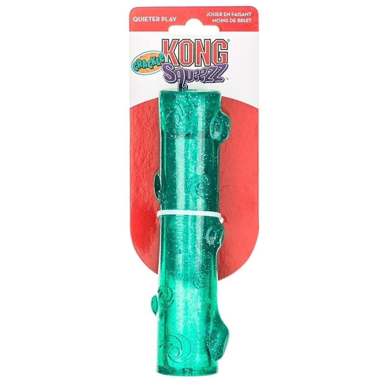 Kong Squeezz Crackle Stick - Medium, GREEN