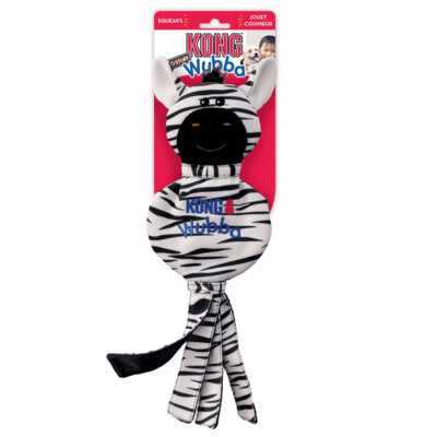 KONG Wubba No Stuff Zebra LG