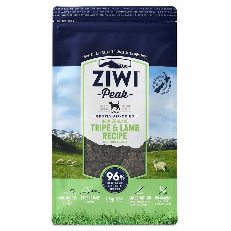 ZiwiPeak Air Dried Tripe &amp; Lamb Dry Dog Food
 - 454gm