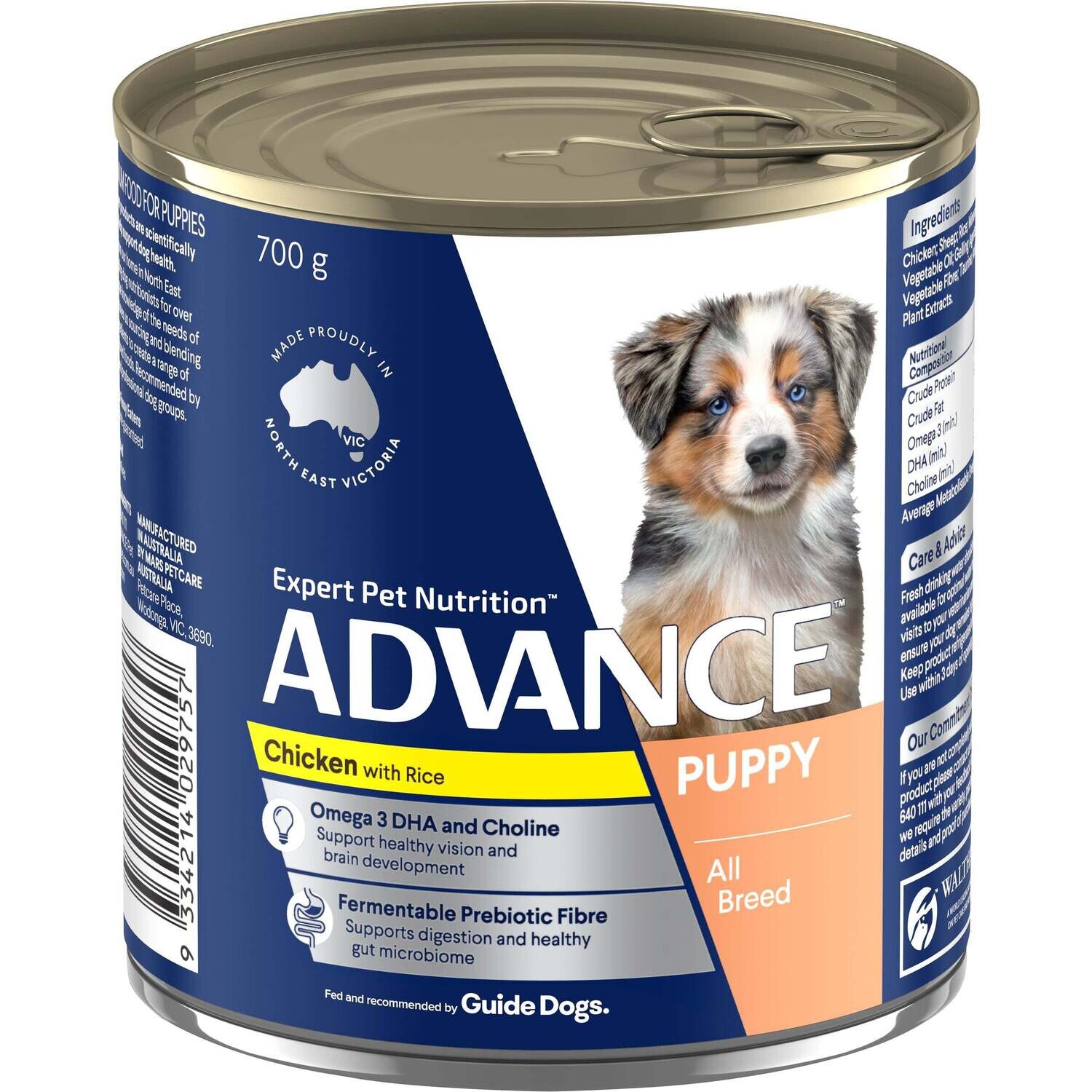 ADVANCE™ PUPPY PLUS GROWTH CHICKEN AND RICE, 1 X 700 GRAMS, (SINGLE CAN)