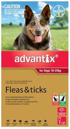 Advantix for Dogs - For dogs 10 - 25 kg. 3pk