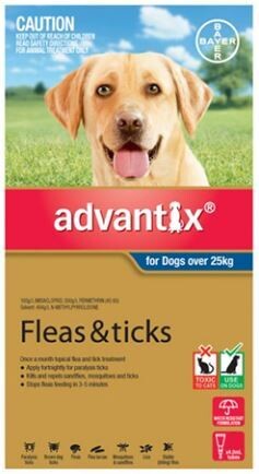 Advantix for Dogs - For Dogs over 25 kg. 6pk