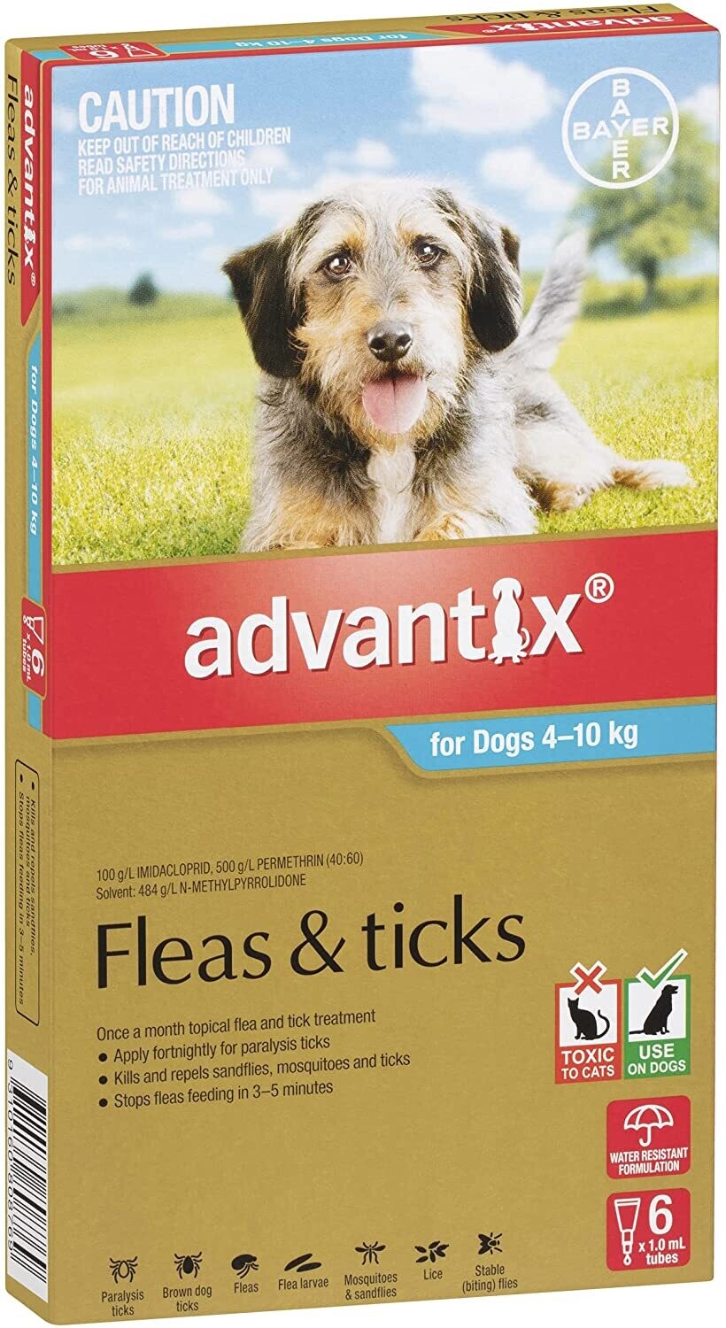 Advantix for Dogs - For Dogs 4 - 10 kgs. 6pk
