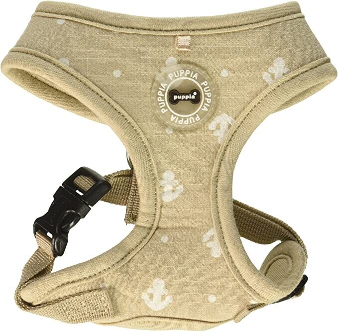 Puppia Ernest Harness A- Beige. Small.